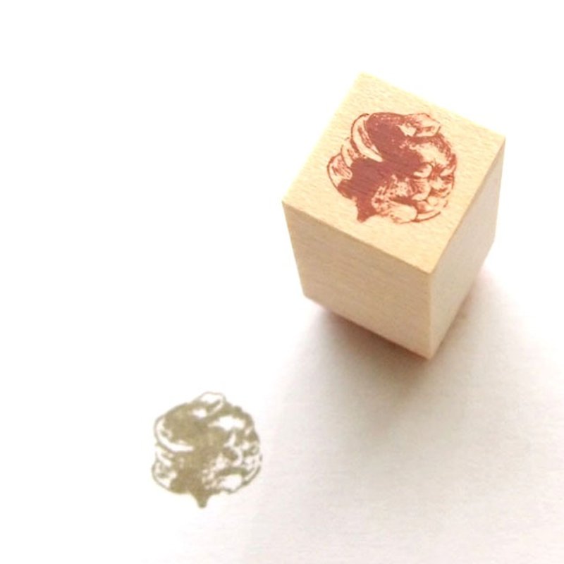 飾れるミニスタンプ　パンケーキ - 印章/印台 - 木頭 