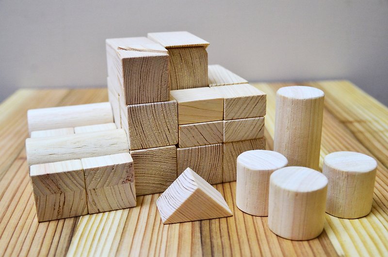 Promotional combination good mood storage box + non-scaling building blocks - งานไม้/ไม้ไผ่/ตัดกระดาษ - ไม้ สีนำ้ตาล