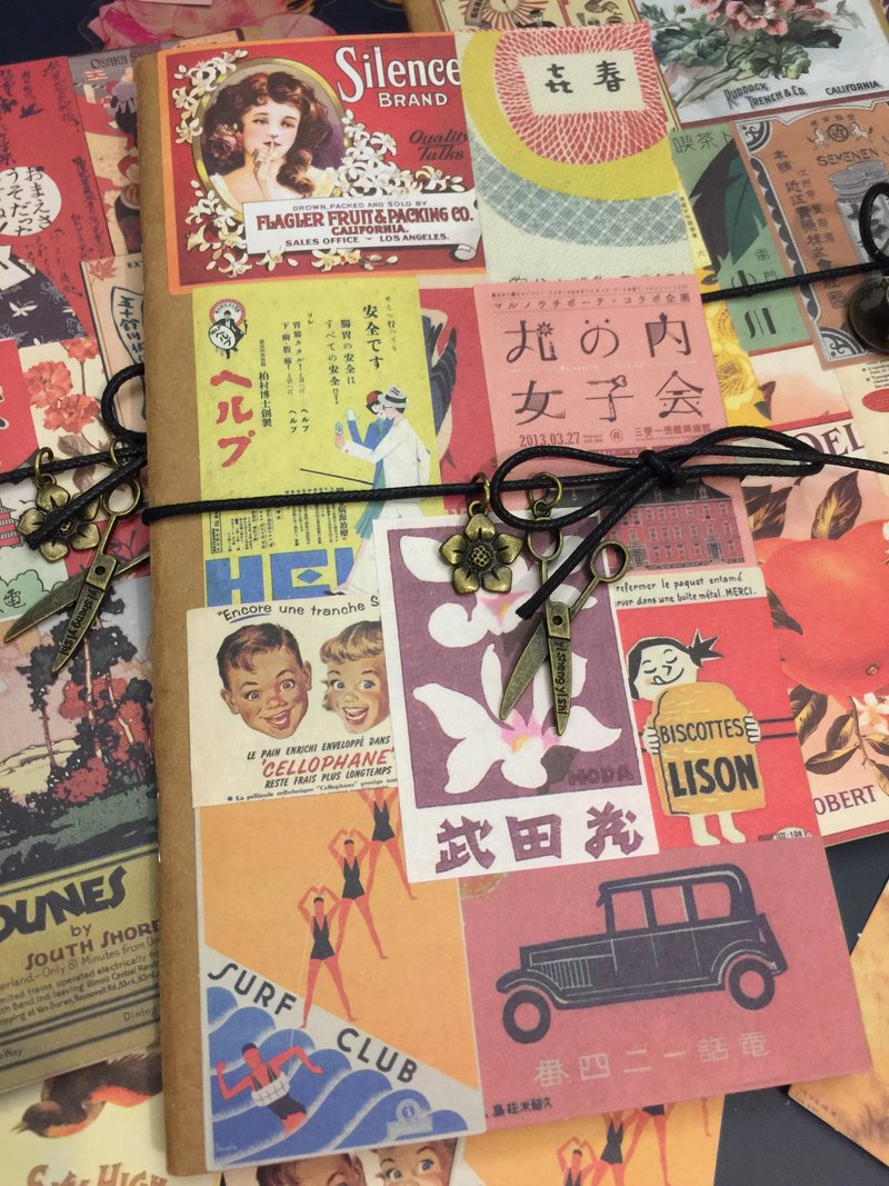 昭和咖啡館拼貼筆記本- No.2 - 筆記本/手帳 - 紙 