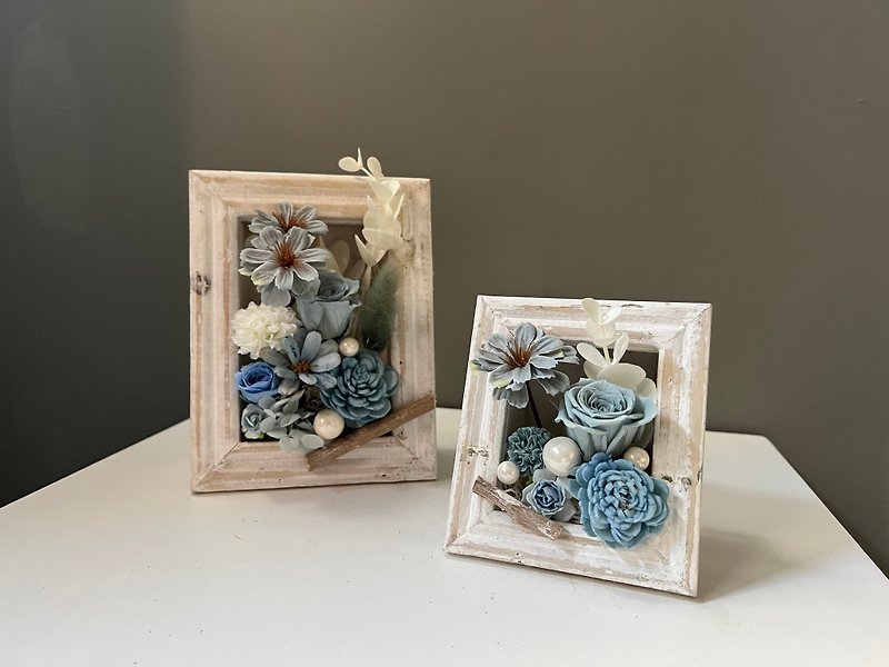 TA-04-2023 Photo Frame Flower Gift - The Moment of Love - Blue - Items for Display - Other Materials 