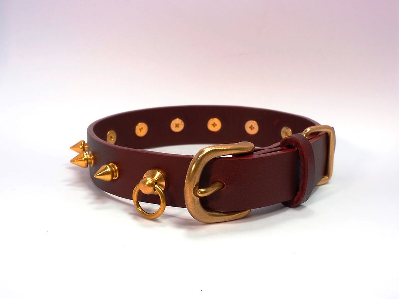 For Jack Russell │ Doubled-layered │Nametag is included │ Limited Edition - Collars & Leashes - Genuine Leather Brown