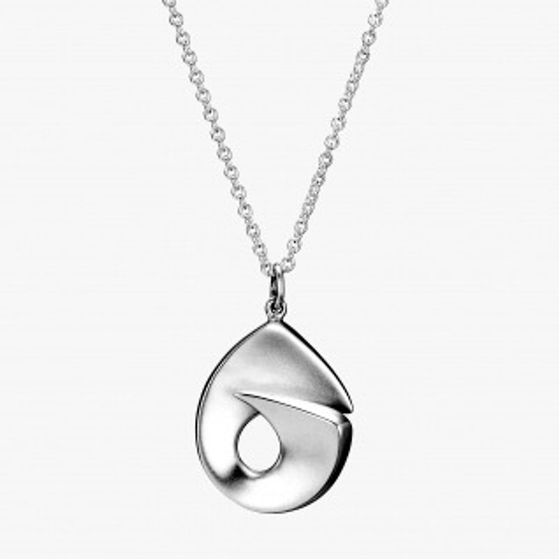 P & I handmade silver jewelry # tumbling Love (XS) - สร้อยคอ - โลหะ สีเทา