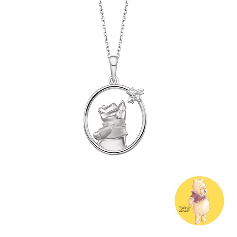 Disney Pooh Necklace TON2720 - Necklaces - Sterling Silver Silver