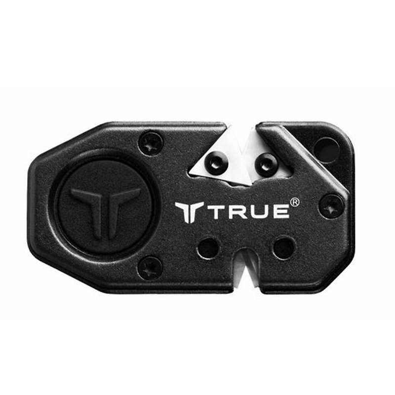 【True Utility】British multifunctional portable knife sharpener - ที่ห้อยกุญแจ - โลหะ สีดำ