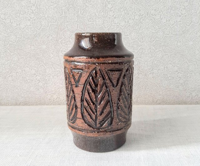 Vintage Swedish pottery flower vase - 設計館European vintage 花瓶