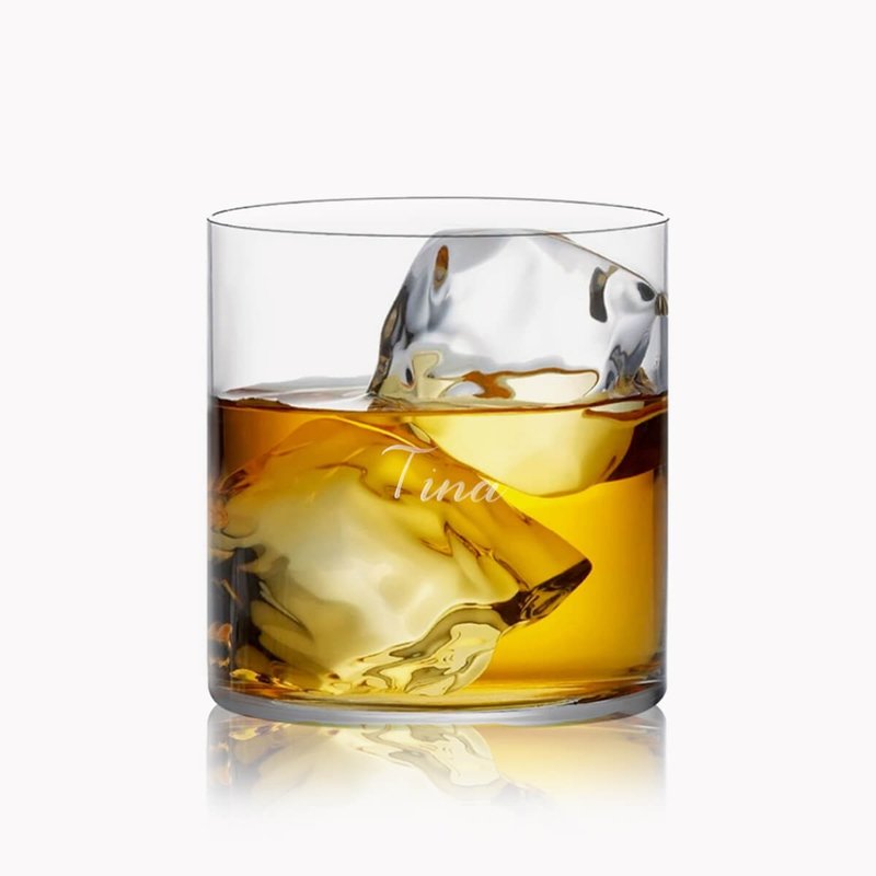 300cc【CRISON Bartender Recommendation】Thin Handmade Whiskey Cup Customized Engraving PRE01 - แก้วไวน์ - แก้ว สีใส