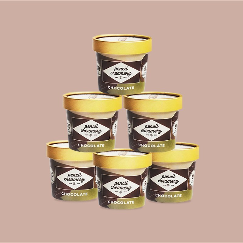 PENCIL CREAMERY - Repurchase rate No.1 chocolate protein ice cream 6 entries - Ice Cream & Popsicles - Paper Transparent