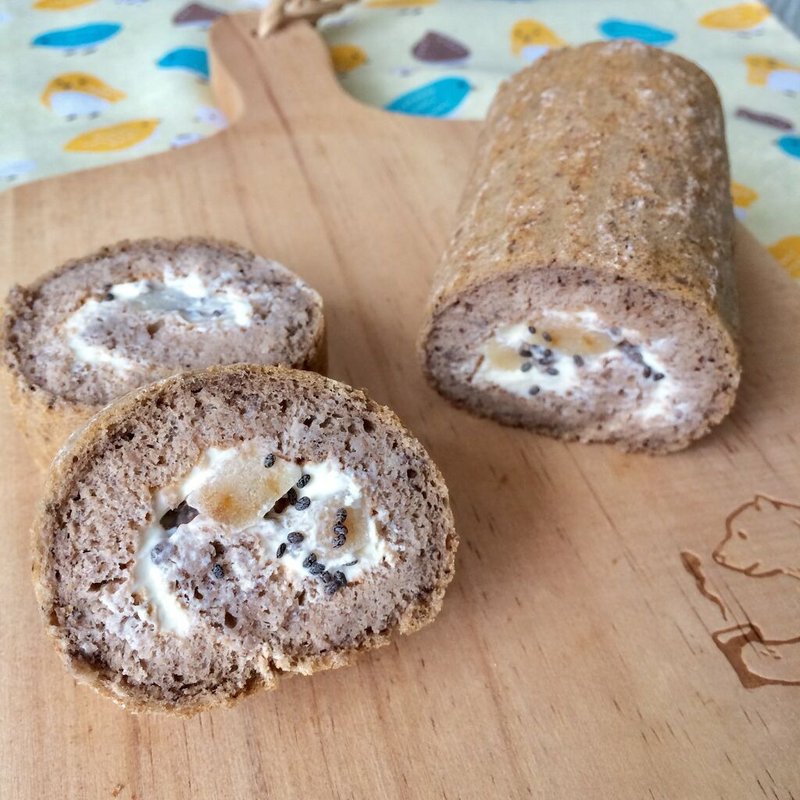 與狗狗下午茶 蘋果甜派卷 狗蛋糕 - 寵物零食/肉乾 - 其他材質 咖啡色