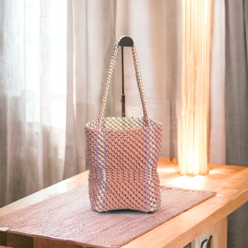 Macrame 法式編織-小花曲線托特包 2日體驗課程 (可使用文化幣) - 編織/羊毛氈/縫紉 - 棉．麻 