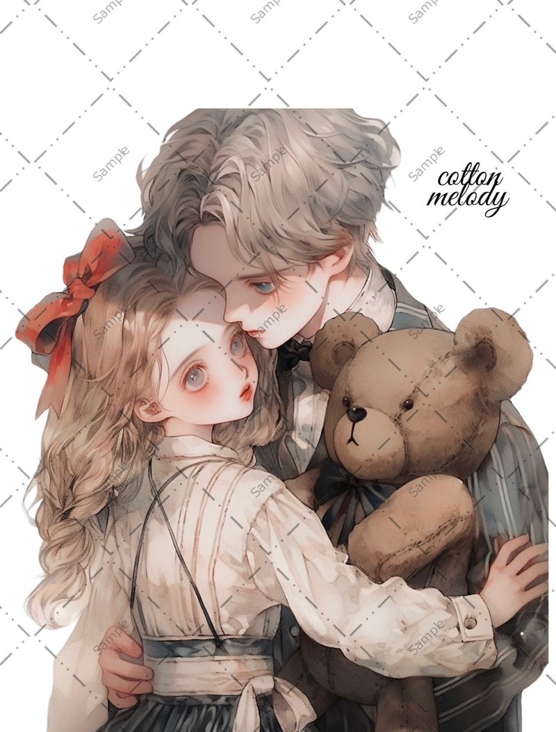 original sticker no.565 人物ステッカー オリジナルステッカー 人物ステッカー 女の子ステッカー オリジナル人物ステッカー - 貼紙 - 紙 