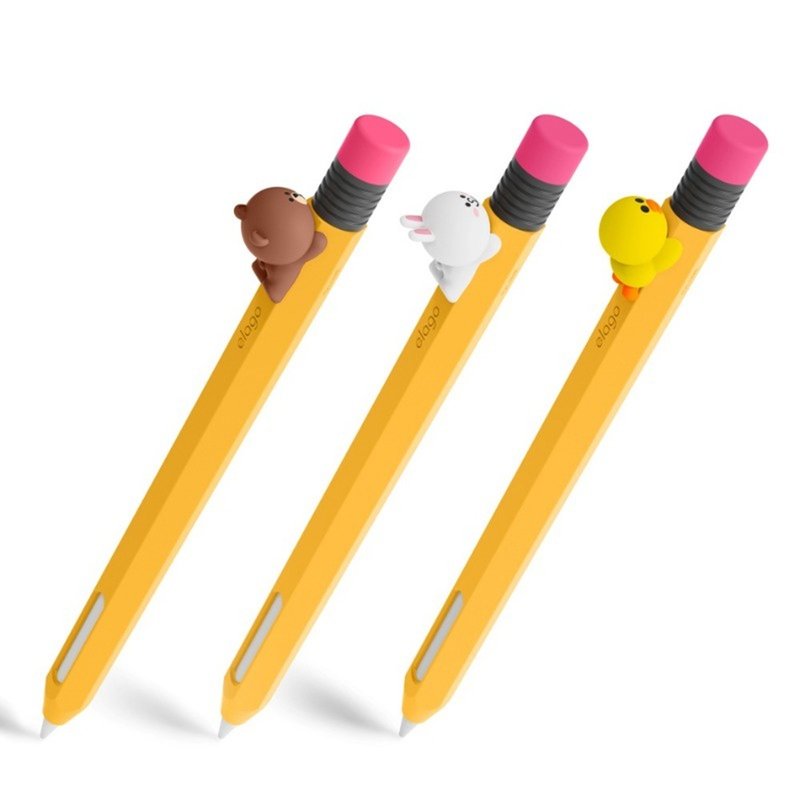 Apple Pencil 2代 / Pro LINE FRIENDS筆套 - 科技小物 - 矽膠 黃色
