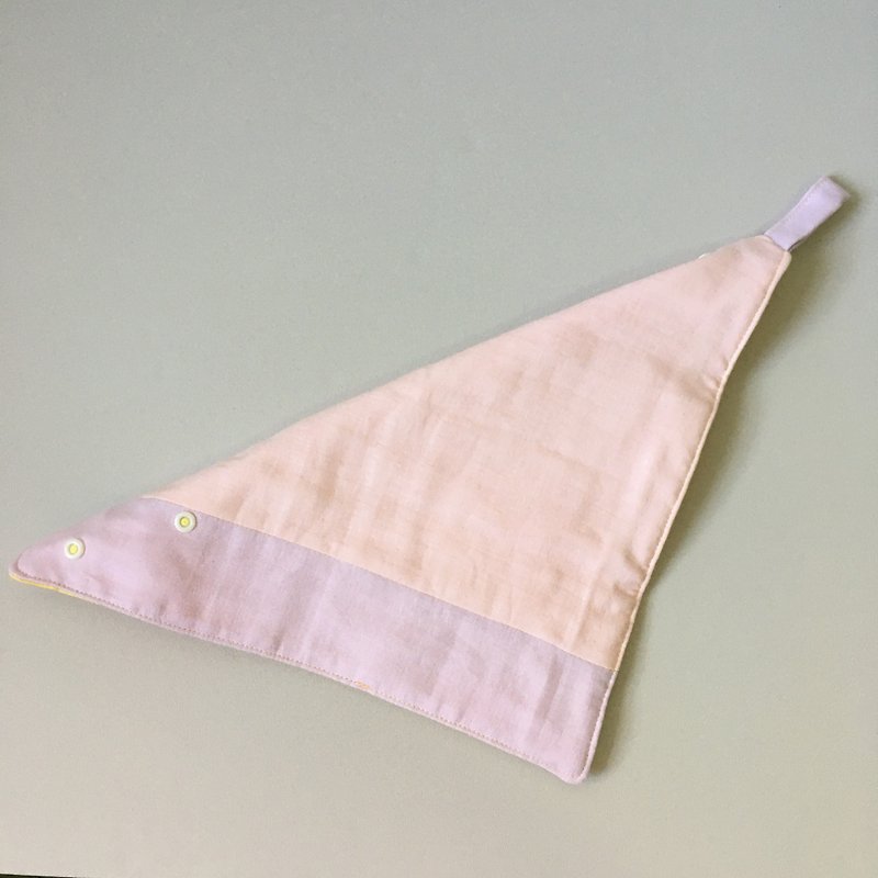 Organic Cotton Versatile(Ver)-Pink & Sunshine-Bib/Strap Cover/Handkerchief - ผ้ากันเปื้อน - ผ้าฝ้าย/ผ้าลินิน หลากหลายสี