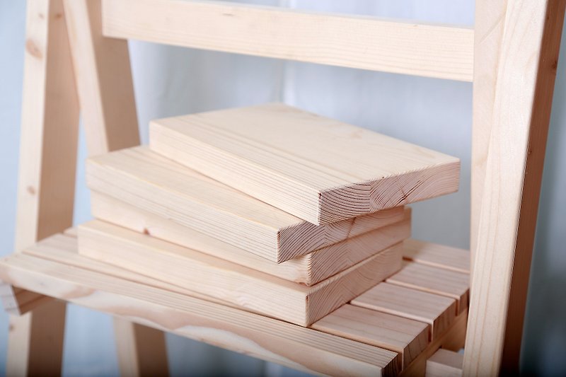 Wood Pieces_Solid Wood Boards**/装飾用木製ベース/ DIYウッドチップ**バレットカットおよび染色製品 - 木工/竹細工/ペーパークラフト - 木製 
