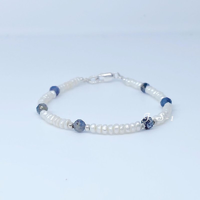 This+// crystal bracelet series/ 華青/ pearl/ sterling silver/ handmade/ bracelet