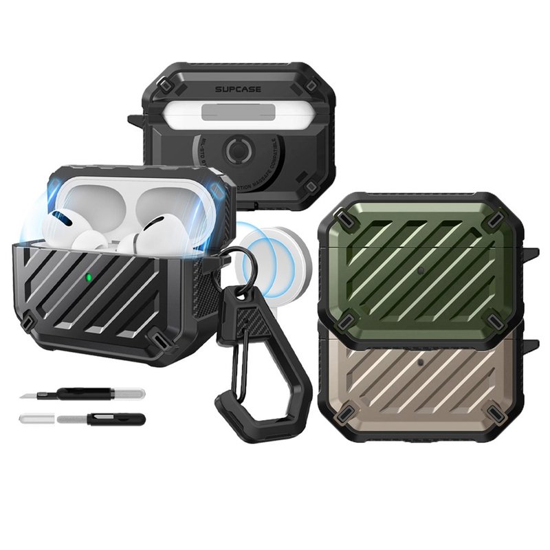 SUPCASE AirPods Pro 1/2代適用 UB Mag 軍規防摔保護殼 - AirPods/耳機保護套 - 塑膠 多色