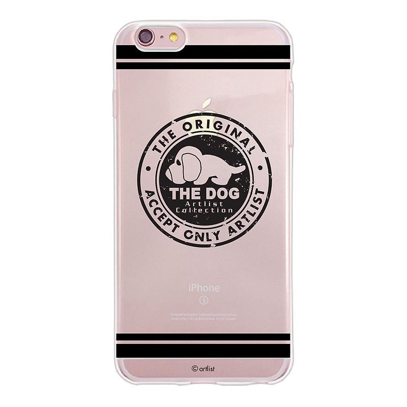 The Dog大頭狗授權-TPU手機殼,AJ02 - 手機殼/手機套 - 矽膠 黑色
