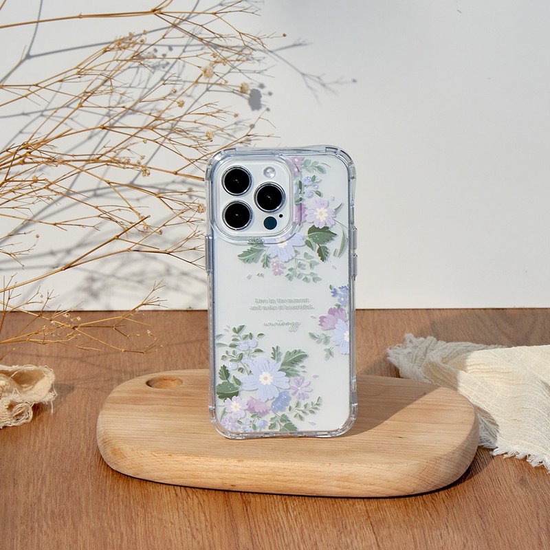 wwiinngg紫色花藤抗黃防摔MagSafe iPhone手機殼 - 手機殼/手機套 - 塑膠 透明