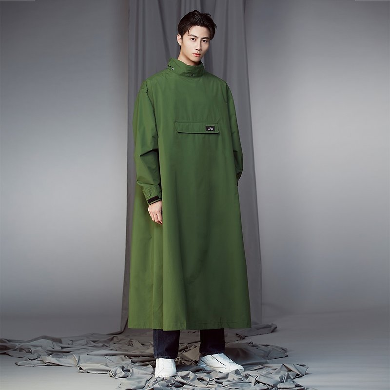PostPosi reverse raincoat 4.0_olive green - Umbrellas & Rain Gear - Waterproof Material Green