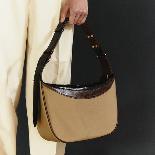 Berlin Maple Shoulder Crossbody Bag (HD Nylon + ITALY Cow