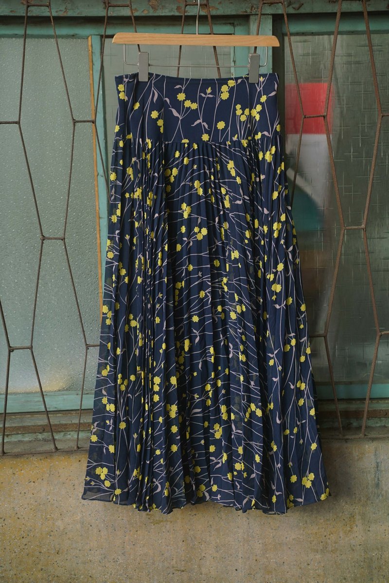 Innocence Department Store vintage vintage long skirt night and fantasy skirt SL.0039 - Skirts - Polyester Blue