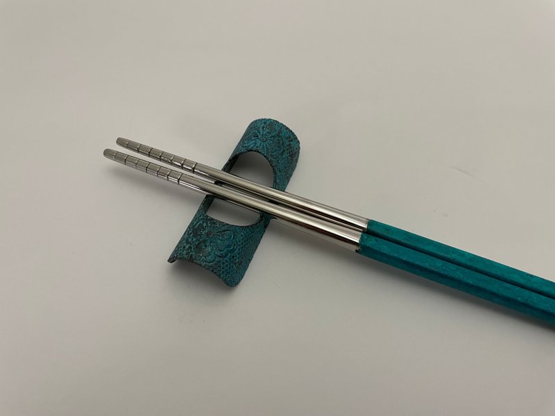 折燕ORI-EN　箸置き　和柄 - 筷子/筷架 - 銅/黃銅 藍色