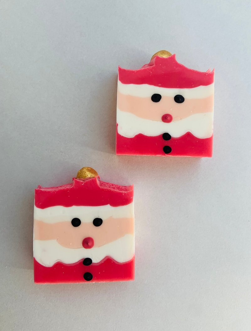 聖誕老公公手工皂禮盒1入/聖誕節/交換禮物/送禮 - 香氛/精油/擴香 - 精油 紅色