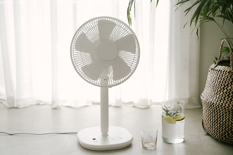 Positive and negative zero XQS-Z710 12 inch light electric fan - Electric Fans - Resin White