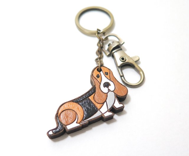 Basset hound hot sale keyring