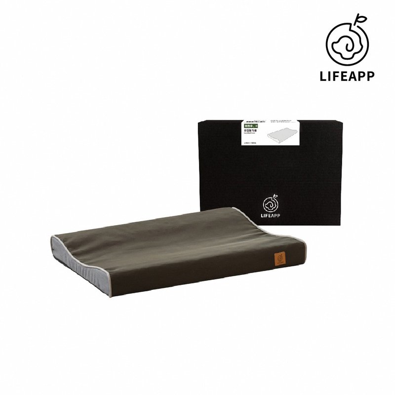 【LIFEAPP】雙11優惠 - 防潑水舒弧墊+布套 75折 (2個尺寸) - 寵物床 - 聚酯纖維 綠色