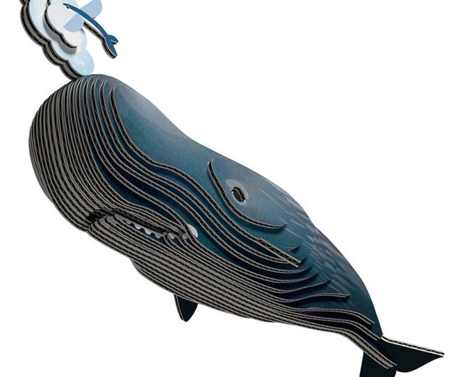 EUGY 3D ペーパーパズル-092 マッコウクジラ 海洋生物パズル