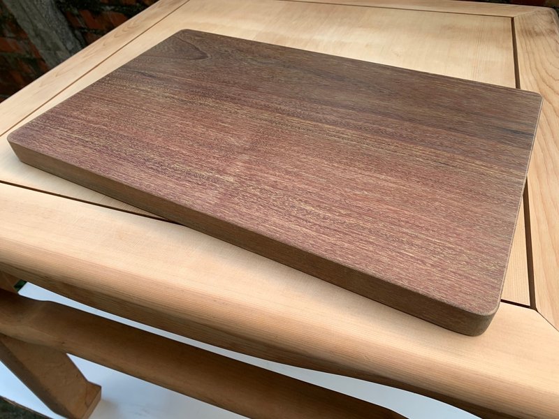 中型南美紫檀原木砧板無塗裝 - 托盤/砧板 - 木頭 