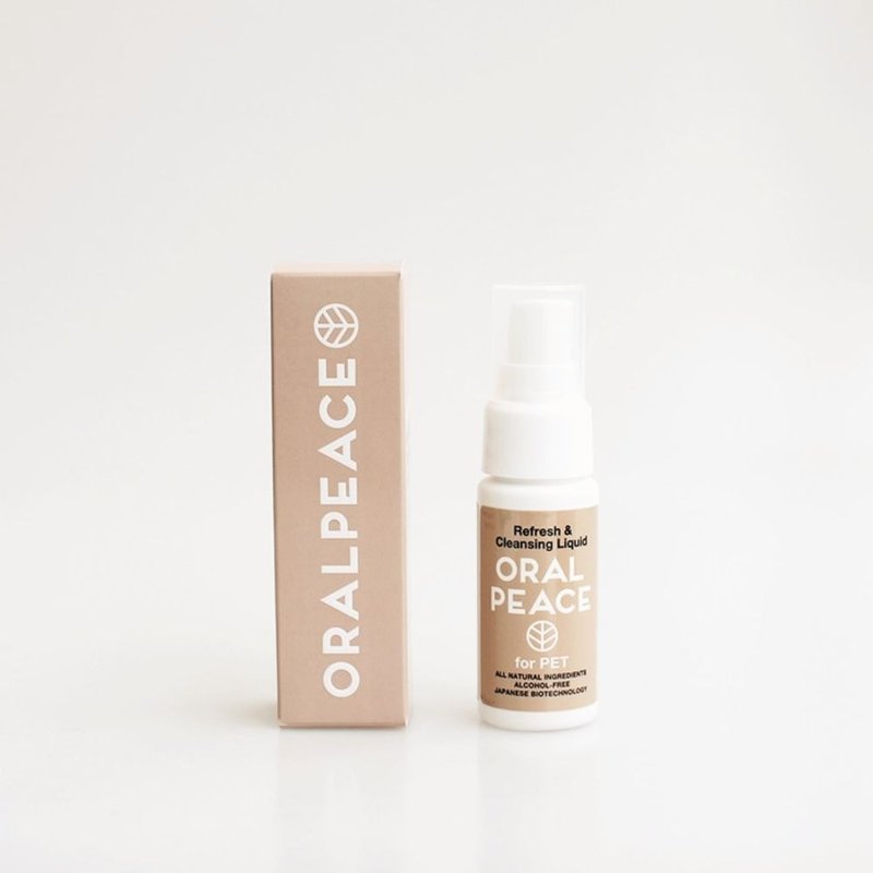 寵物口腔噴霧 日本專利原裝 ORALPEACE口樂平 抑制口臭 天然抗菌 - 寵物沐浴乳/洗毛精 - 濃縮/萃取物 卡其色