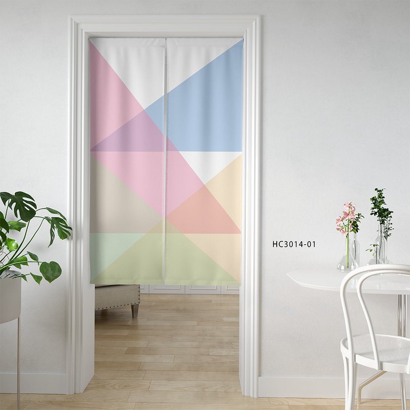 Brand original printed door curtain large triangle block - Doorway Curtains & Door Signs - Polyester 