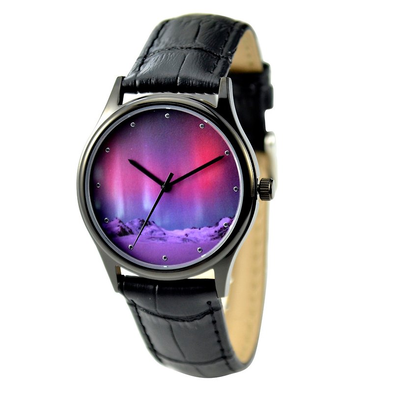 Aurora Watch Black Case - Unisex - Free shipping worldwide - Women's Watches - Other Metals Multicolor