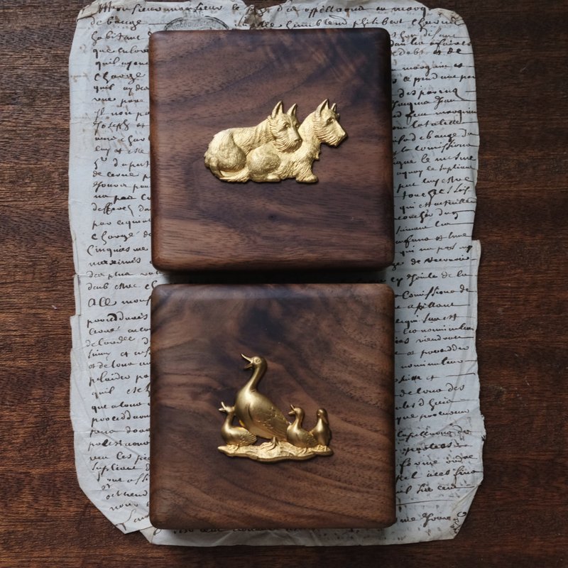 Jewelry Box アクセサリー収納　アクセサリーケース　木製 - 居家收納/收納盒/儲物盒 - 木頭 咖啡色