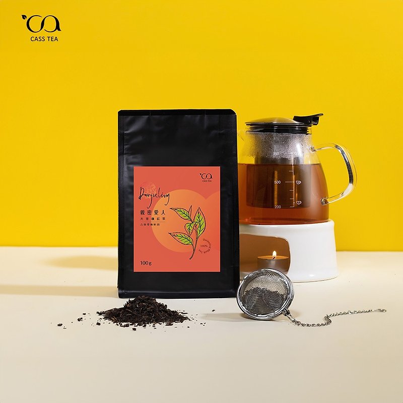 [User Bag Original Leaf Loose Tea] CASS TEA Darjeeling Black Tea 100g - ชา - วัสดุอื่นๆ สีเหลือง