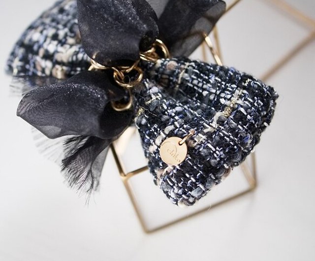 Tweed Couture Ribbon | Valletta / Hair Clip / Pony Hook | noir