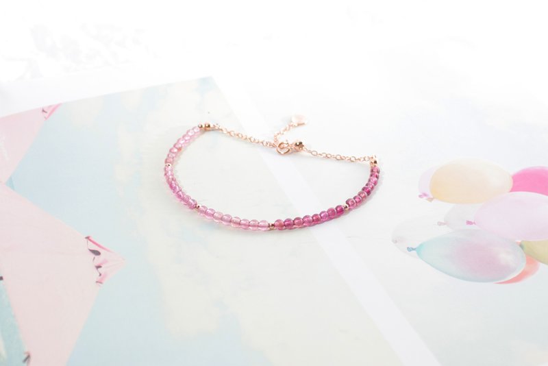 Tourmaline。Bracelet - Bracelets - Crystal Purple