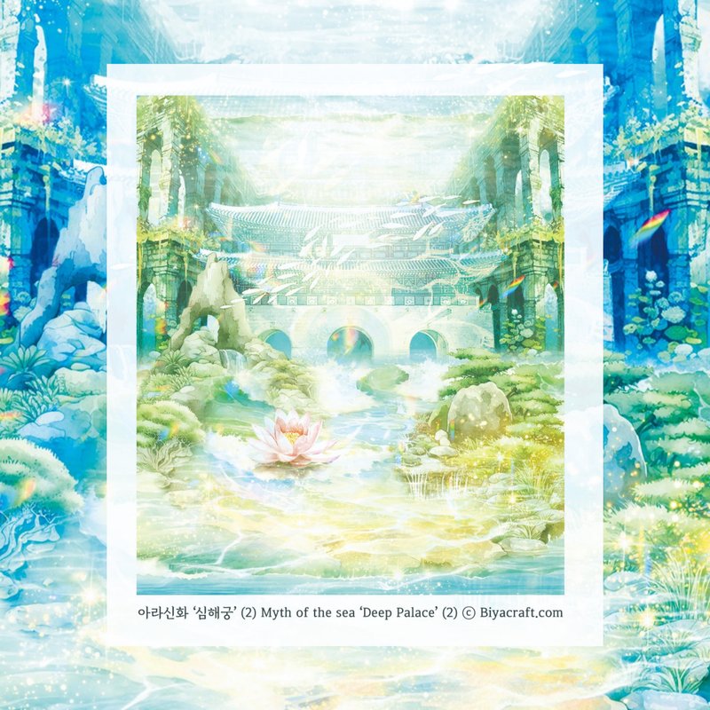 The Sea Myth, Deep Palace - 貼紙 - 紙 藍色