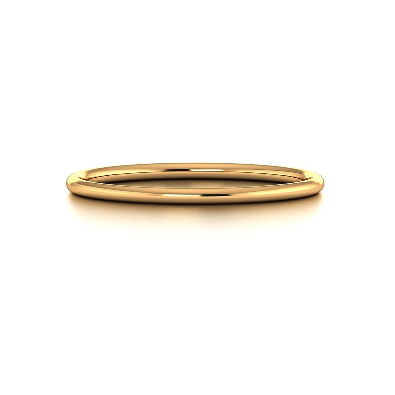 【PurpleMay Jewellery】18k Gold Ring Wedding Band - R035 - แหวนทั่วไป - เครื่องประดับ สีทอง