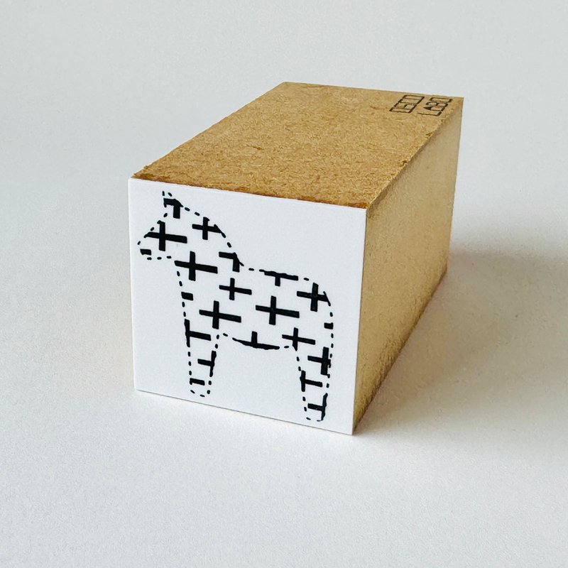 きせかえダーラナホース【Dress-up Dalahäst】Nordic cross - 印章/印台 - 橡膠 