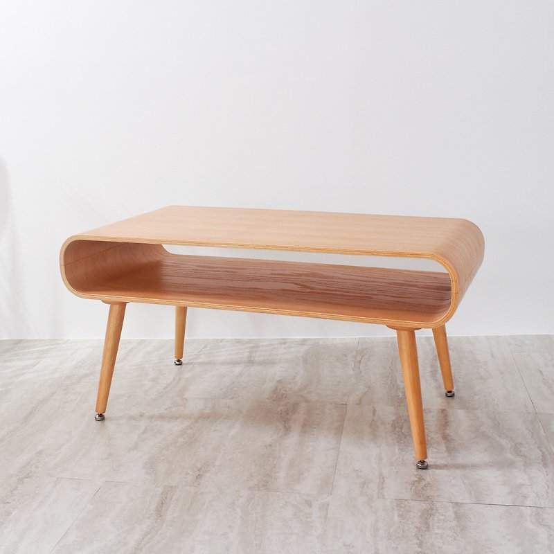 Japanese life curved wood coffee table / Dick coffee table - เฟอร์นิเจอร์อื่น ๆ - ไม้ 