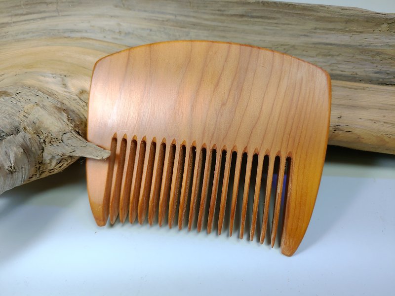 [Taiwan yew square wood comb] (V) - เครื่องประดับผม - ไม้ 