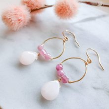 Kaya◆ヘリコニアカービングピンク&ブルーソーダライトピアス✧14kgf Kaya様専用◇ヘリコニアカービングピンク&ブルーソーダライト