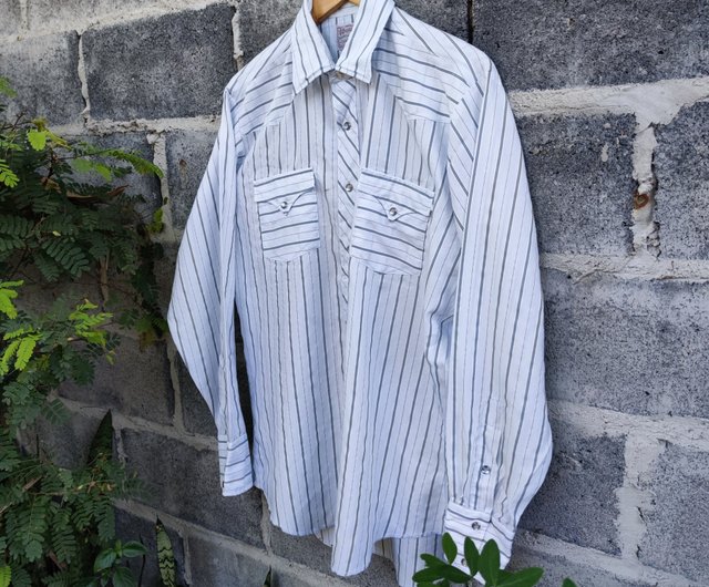 Vintage 70s H Bar C Striped Western Rodeo Shirt USA - Shop