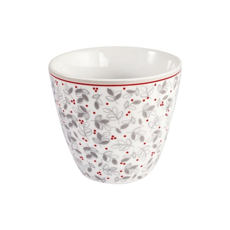 丹麥GreenGate Adley white 拿鐵杯 - 其他杯子 - 其他材質 多色