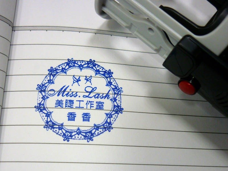 Lace chapter series -3.8 cm - S538-R538 back ink printing water back to ink chapter shop chapter wedding chapter continuous chapter - Stamps & Stamp Pads - Plastic Purple