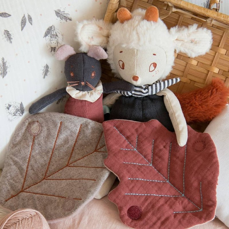 法國 Moulin Roty 雨後系列-迷你黑鼠 - 彌月禮盒 - 其他材質 多色