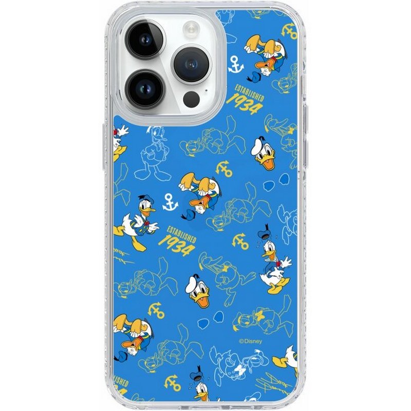 Donald Duck Pattern iPhone 16 Samsung s24 Golden Case/Mirror Case/Hybrid Plus - Phone Cases - Plastic Multicolor