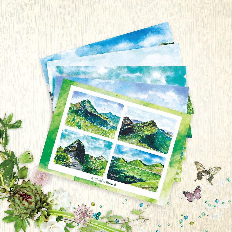 【台湾の風景】ポストカード ～トラベル台湾O～ 5種 各1枚 - カード・はがき - 紙 
